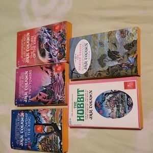 JRR Tolkien books-set of 5: 1965 Ballantine Books Inc, Very good condition